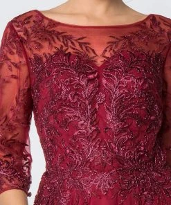 Elizabeth K - GL2810 Embroidered Bateau Chiffon A-line Gown 20 Elizabeth K - GL2810 Embroidered Bateau Chiffon A-line Gown