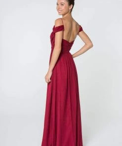 Elizabeth K - GL2824 Ruched Crisscross Bodice Chiffon Dress 31 Elizabeth K - GL2824 Ruched Crisscross Bodice Chiffon Dress