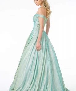 Elizabeth K - GL2904 Sweetheart Off-Shoulder Pleated Ballgown