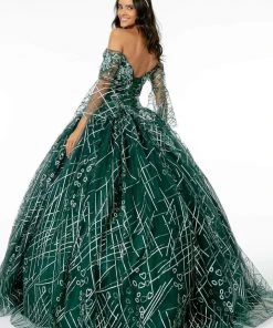 Elizabeth K - GL2911 Glitter Off-Shoulder Ballgown 13 Elizabeth K - GL2911 Glitter Off-Shoulder Ballgown