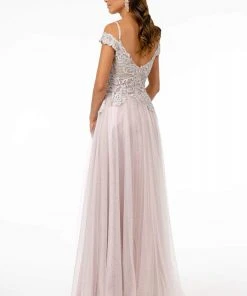 Elizabeth K - GL2953 Embroidered Off-Shoulder Mesh A-Line Gown 19 Elizabeth K - GL2953 Embroidered Off-Shoulder Mesh A-Line Gown