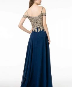 Elizabeth K - GL2998 Embroidered Sweetheart Chiffon A-Line Gown 11 Elizabeth K - GL2998 Embroidered Sweetheart Chiffon A-Line Gown