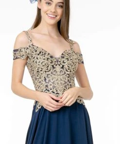 Elizabeth K - GL2998 Embroidered Sweetheart Chiffon A-Line Gown 12 Elizabeth K - GL2998 Embroidered Sweetheart Chiffon A-Line Gown