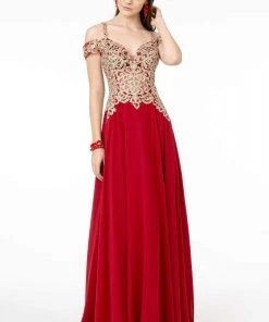 Elizabeth K - GL2998 Embroidered Sweetheart Chiffon A-Line Gown 14 Elizabeth K - GL2998 Embroidered Sweetheart Chiffon A-Line Gown