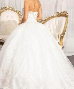 Elizabeth K GL3017 - Strapless Sweetheart Wedding Dress