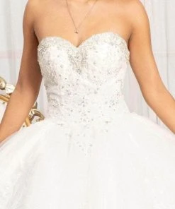 Elizabeth K GL3017 - Strapless Sweetheart Wedding Dress