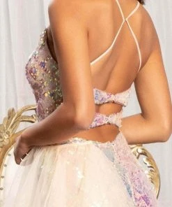 Elizabeth K GL3026 - Colorful Sequin Mermaid Dress 11 Elizabeth K GL3026 - Colorful Sequin Mermaid Dress