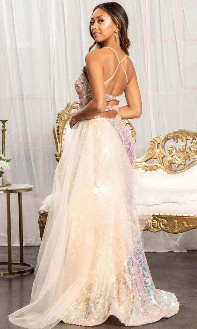 Elizabeth K GL3026 - Colorful Sequin Mermaid Dress 4 Elizabeth K GL3026 - Colorful Sequin Mermaid Dress