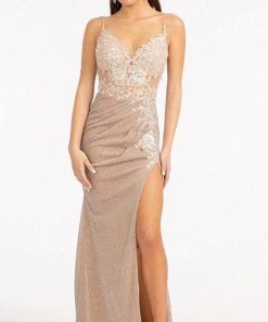 Elizabeth K GL3030 - Sequin Embroidered Prom Gown