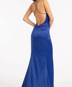 Elizabeth K GL3038 - Crisscrossed Back Evening Gown 23 Elizabeth K GL3038 - Crisscrossed Back Evening Gown