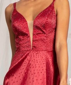 Elizabeth K GL3039 - Beaded Sweetheart A- Line Dress