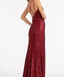 Elizabeth K GL3058 - Fully Sequined Formal Gown