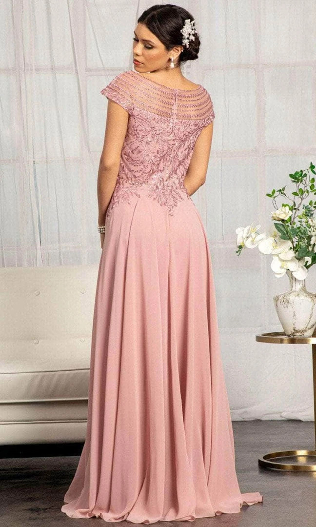 Elizabeth K GL3065 - Embroidered Scoop Formal Gown 8 Elizabeth K GL3065 - Embroidered Scoop Formal Gown
