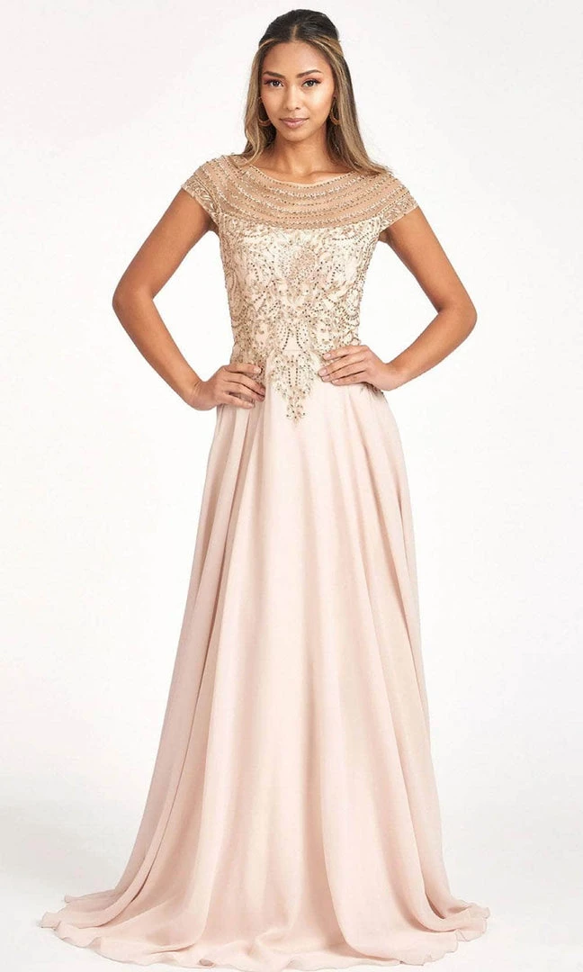 Elizabeth K GL3065 - Embroidered Scoop Formal Gown 3 Elizabeth K GL3065 - Embroidered Scoop Formal Gown