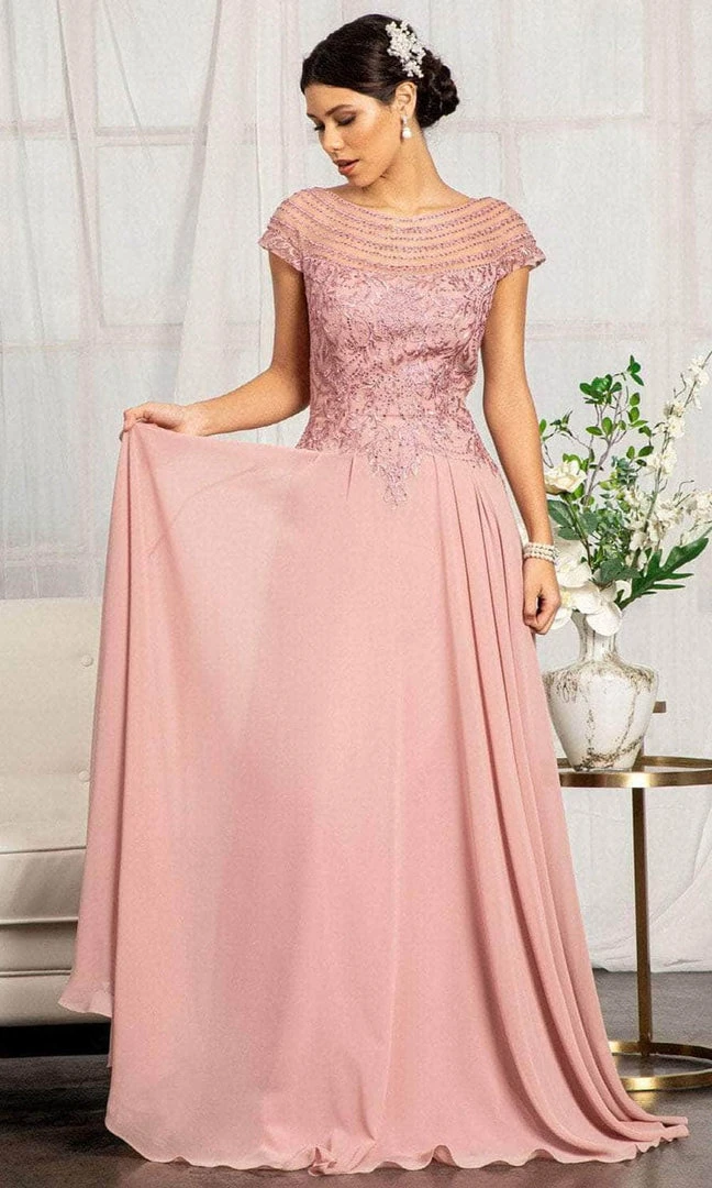 Elizabeth K GL3065 - Embroidered Scoop Formal Gown 7 Elizabeth K GL3065 - Embroidered Scoop Formal Gown