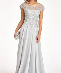 Elizabeth K GL3065 - Embroidered Scoop Formal Gown 30 Elizabeth K GL3065 - Embroidered Scoop Formal Gown