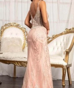 Elizabeth K GL3069 - Sleeveless Embellished Evening Gown