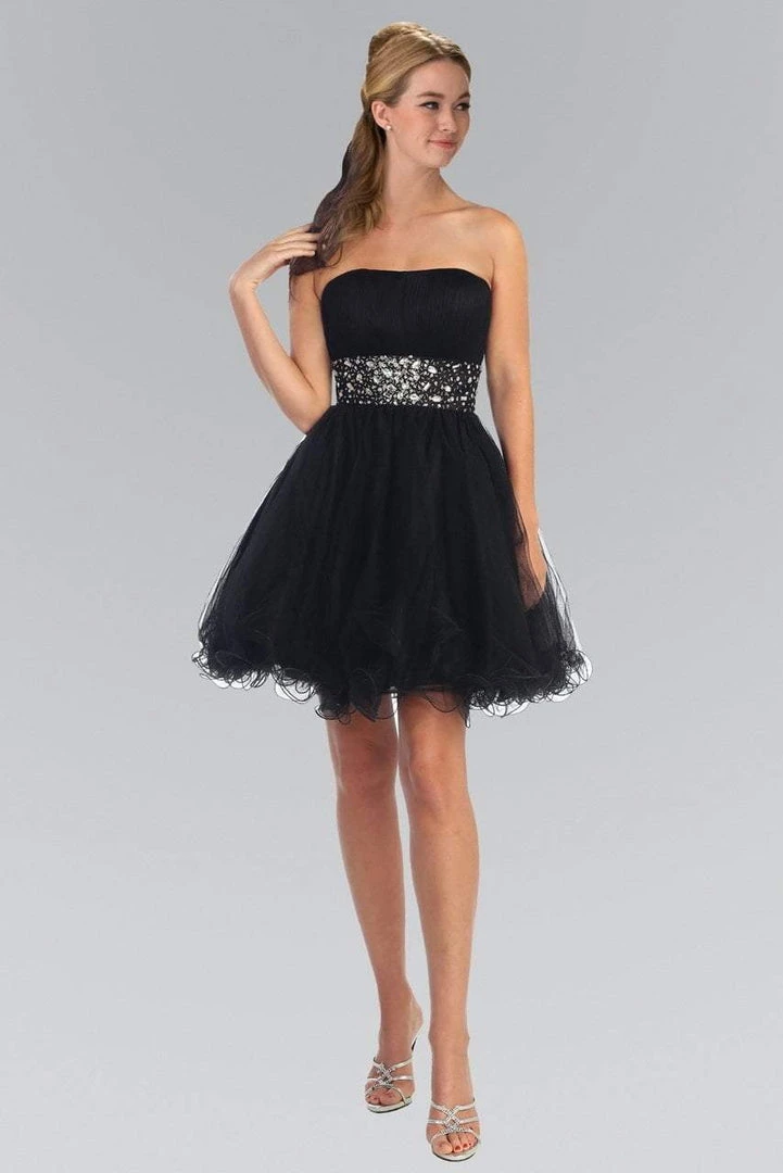 Elizabeth K - GS1053 Jewel Embellished Waist Sweetheart Dress 3 Elizabeth K - GS1053 Jewel Embellished Waist Sweetheart Dress