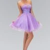 Elizabeth K - GS1350 Strapless Ruched Satin Empire Waist Dress 1 Elizabeth K - GS1350 Strapless Ruched Satin Empire Waist Dress