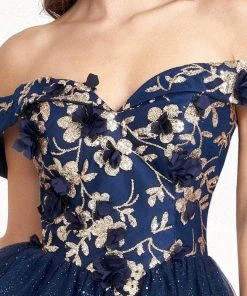 Elizabeth K GS1978 - Sweetheart Glitter Cocktail Dress