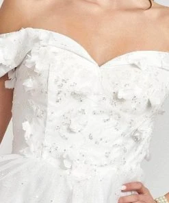 Elizabeth K GS1978 - Sweetheart Glitter Cocktail Dress