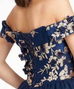 Elizabeth K GS1978 - Sweetheart Glitter Cocktail Dress