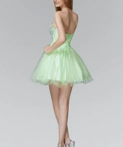 Elizabeth K - GS2031 Bejeweled Sweetheart Tulle Dress 5 Elizabeth K - GS2031 Bejeweled Sweetheart Tulle Dress