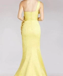 Feriani Couture 18152 - Ruffled One-Shoulder Mermaid Gown