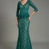 Feriani Couture - 18512 Peplum Lace Evening Gown 2 Feriani Couture - 18512 Peplum Lace Evening Gown