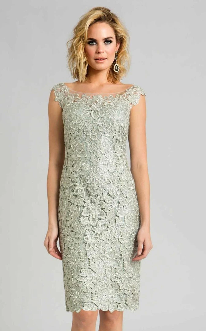 Feriani Couture - 18612 Floral Lace Cocktail Dress 3 Feriani Couture - 18612 Floral Lace Cocktail Dress