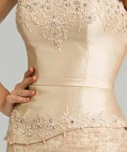 Feriani Couture - 18616 Strapless Embroidered Gown