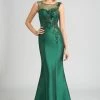 Feriani Couture - 18624 Beaded Illusion Bateau Sheath Dress