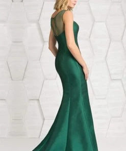 Feriani Couture - 18624 Beaded Illusion Bateau Sheath Dress
