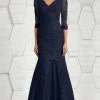 Feriani Couture - 18633 Lace V-neck Mermaid Dress