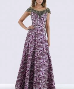 Feriani Couture - 18676 Embellished Floral Evening Dress 9 Feriani Couture - 18676 Embellished Floral Evening Dress