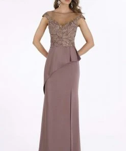 Feriani Couture - 18860 Embroidered Illusion Sheath Dress