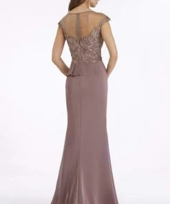 Feriani Couture - 18860 Embroidered Illusion Sheath Dress 6 Feriani Couture - 18860 Embroidered Illusion Sheath Dress