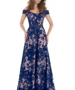 Feriani Couture - 18875 Bead Ornate Off Shoulder Embroidered Gown