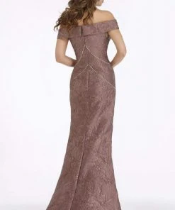 Feriani Couture - 18879 Gilt-Ornate Floral Brocade Mermaid Gown