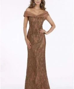 Feriani Couture - 18900 Embellished Off-Shoulder Sheath Dress