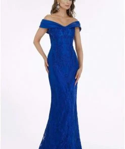 Feriani Couture - 18900 Embellished Off-Shoulder Sheath Dress