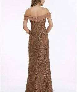Feriani Couture - 18900 Embellished Off-Shoulder Sheath Dress