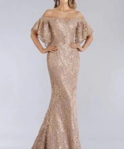 Feriani Couture - 18966 Off-Shoulder Mermaid Evening Dress