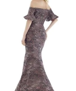 Feriani Couture - 20114 Off Shoulder Mermaid Dress With Train