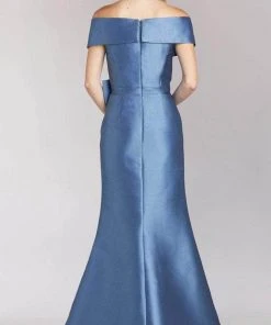 Feriani Couture 21516 - Bow Detailed Trumpet Gown