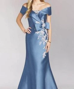 Feriani Couture 21516 - Bow Detailed Trumpet Gown