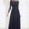 Feriani Couture - 26145 Dazzling Long Sleeve Evening Gown