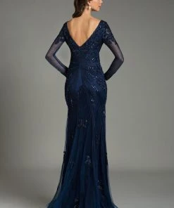 Feriani Couture - 26217 Sequined Sheer Evening Gown