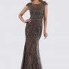 Feriani Couture - 26257 Illusion Bateau Neck Bedecked Gown 1 Feriani Couture - 26257 Illusion Bateau Neck Bedecked Gown