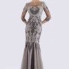 Feriani Couture - 26266 Quarter Length Sleeved Trumpet Gown
